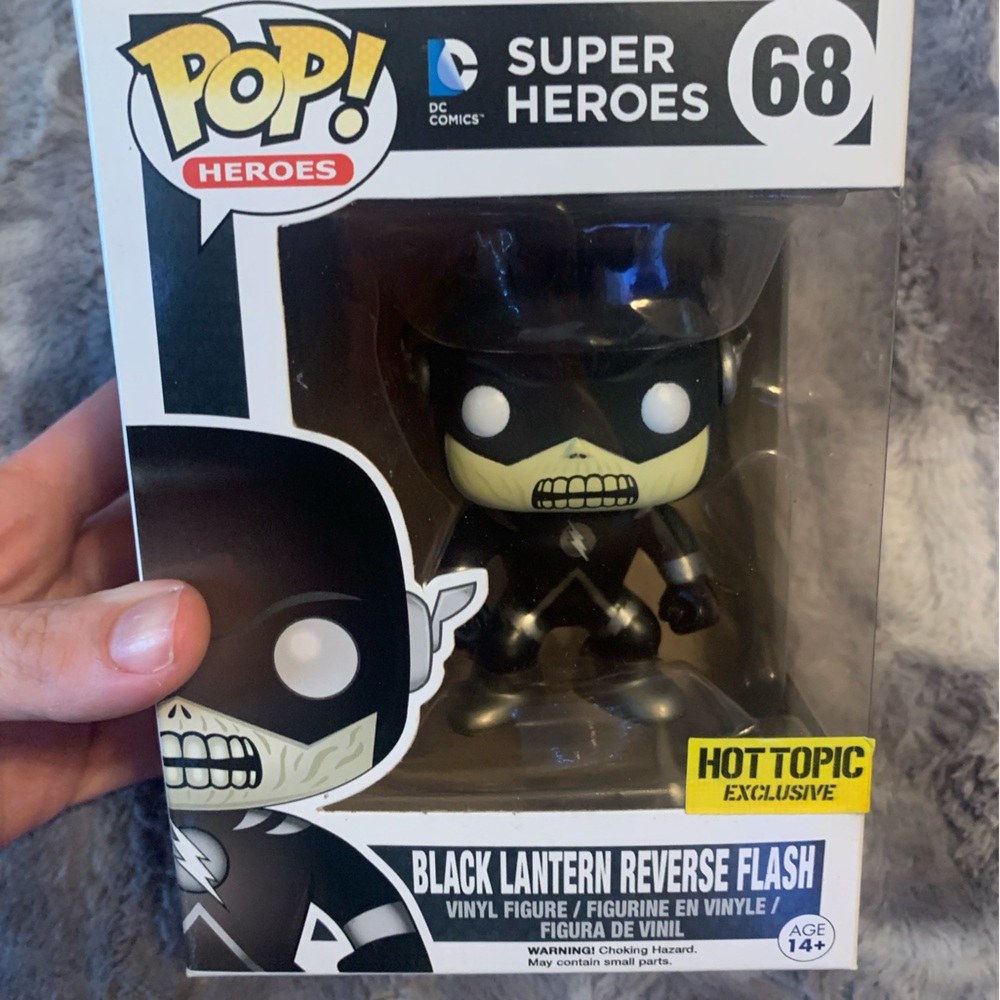 Funko Pop 68 DC Comics Super Heroes Black Lantern Reverse Flash figure